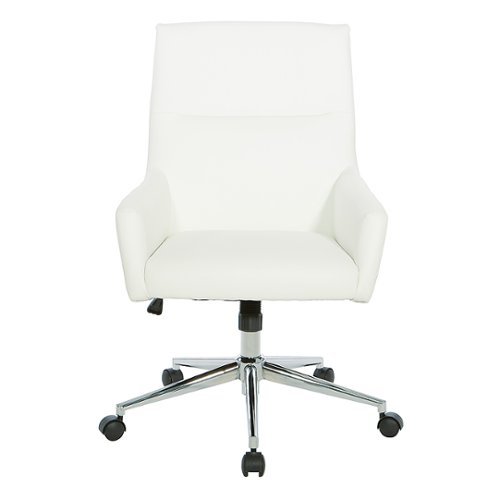 

OSP Home Furnishings - Modern Scoop Office Chair - White