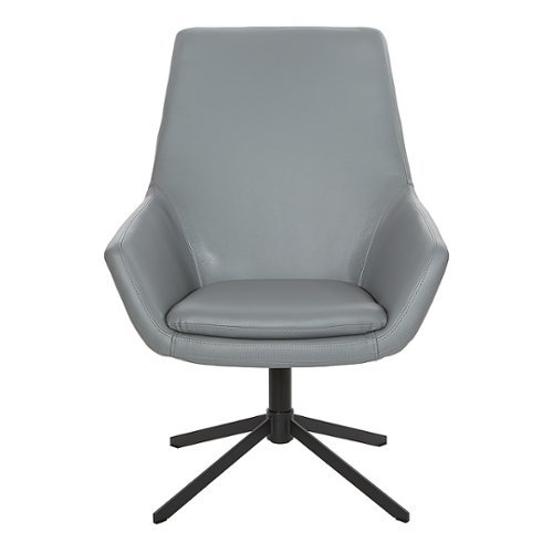

OSP Home Furnishings - Modern Scoop Design Chair - Charcoal Grey