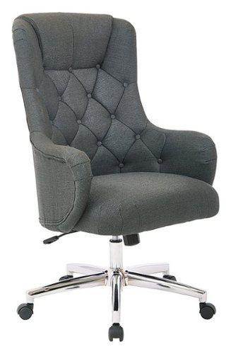OSP Home Furnishings - Ariel Desk Chair - Charcoal