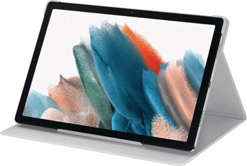 Samsung - Galaxy Tab A8 Book Cover - Silver