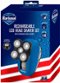 Barbasol - Rechargeable LCD 5 Head Wet/Dry Electric Shaver With Stainless Steel Blades - Blue-Angle_Standard