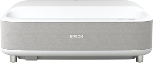 Epson - EpiqVision Ultra LS300 Smart Streaming Laser Short Throw Projector, 3600 lumens - Certified Refurbished - White
