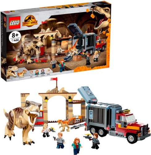 LEGO Jurassic World T. rex & Atrociraptor Dinosaur Breakout 76948 (466 Pieces)
