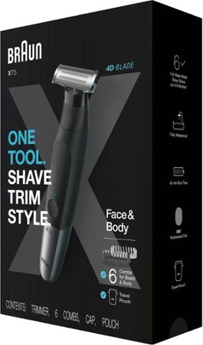 Braun Series XT5 Rechargeable Wet/Dry Electric Shaver Kit - Black BUY IN AUSTRALIA