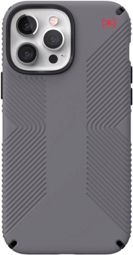 Speck - Presidio2 Grip MagSafe Case for iPhone 13 Pro Max / 12 Pro Max - Grey
