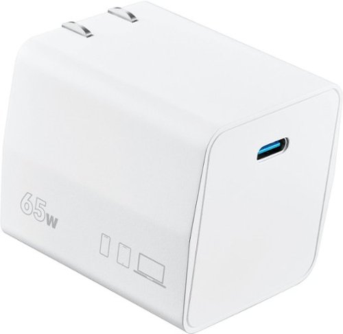 Insignia™ - 65W USB-C Compact Wall Charger for MacBook Pro, MacBook Air, and most USB-C Laptops - White