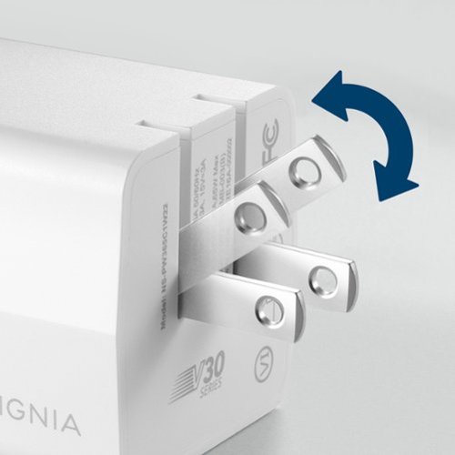 Insignia™ 65W USB-C Compact Wall Charger for MacBook Pro, MacBook Air, and most USB-C Laptops - White GLOBAL SHIPPING