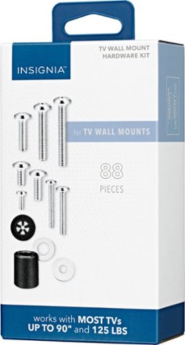 Insignia™ - TV Wall Mount Hardware Kit - Silver