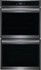 Frigidaire - Gallery 30" Double Electric Wall Oven with Total Convection - Black Stainless Steel-Front_Standard