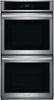 Frigidaire - 27" Built-in Double Electric Wall Oven with Fan Convection - Stainless Steel-Front_Standard 