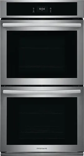 Front. Frigidaire - 27" Built-in Double Electric Wall Oven with Fan Convection - Stainless Steel.