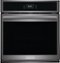 Frigidaire - Gallery 27" Built-in Single Electric Wall Oven with Fan Convection - Black Stainless Steel-Front_Standard