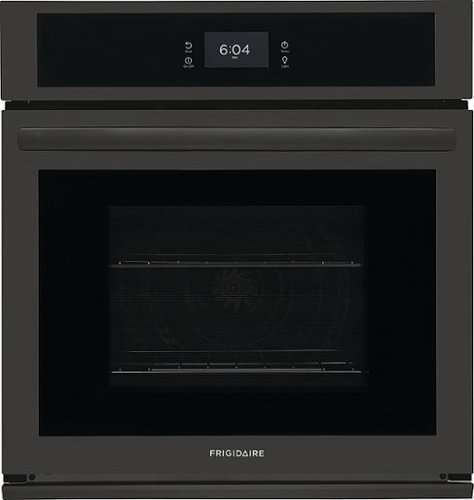 Frigidaire - 27" Built-in Single Electric Wall Oven with Fan Convection - Black