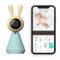 Kami by YI - Baby Monitor with Camera and Audio Video, Night Vision, Night Light, Temperature and Humidity Detection, 2-Way Audio - Mint-Front_Standard