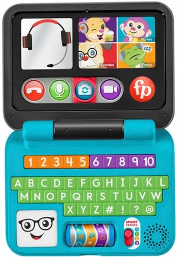 Fisher-Price - Laugh & Learn Let's Connect Laptop - Blue/Black