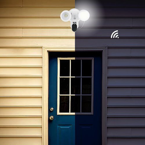 Wasserstein - Wired Smart Floodlight with Charger for Arlo Ultra, Arlo Ultra 2, Arlo Pro 3 and Arlo Pro 4 Surveillance Cameras - White-Alt_View_Standard_40 