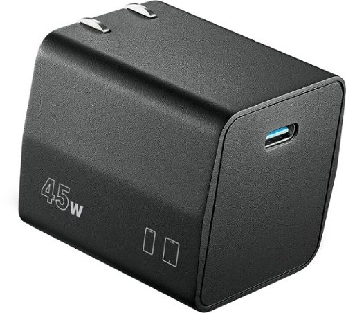Insignia™ - 45W USB-C Compact Wall Charger for Samsung Smartphones & Tablets - Black