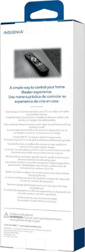 Insignia™ 3-Device Universal Remote - Black HOW TO BUY