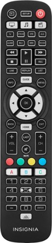 Insignia™ - 8-Device Backlit Universal Remote - Black
