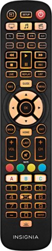 Insignia™ 8-Device Backlit Universal Remote - Black WHERE TO BUY