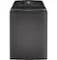 Front. GE Profile - 5.4 Cu Ft High Efficiency Smart Top Load Washer with Smarter Wash Technology, Easier Reach & Direct Drive Motor - Diamond Gray.