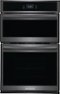 Frigidaire - 27" Built-in Electric Wall Oven/Microwave Combination - Black Stainless Steel-Front_Standard