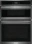 Front. Frigidaire - Gallery 30" Built-in Electric Wall Oven/Microwave Combination - Black Stainless Steel.