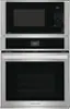 Front. Frigidaire - 27" Built-in Electric Wall Oven/Microwave Combination - Stainless Steel.
