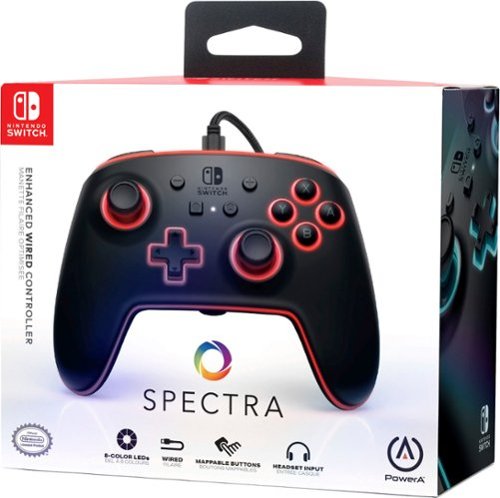 PowerA Spectra Enhanced Wired Controller for Nintendo Switch - Black LED BUY IN EUROPE
