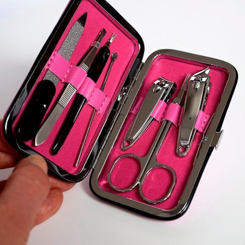 Beurer 18-piece Manicure/Pedicure Device and Nail Set - Pink/White SHOP ONLINE