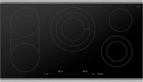 Bosch - Benchmark Series 36" Built-In Electric Cooktop with 5 elements and Stainless Steel Frame - Black