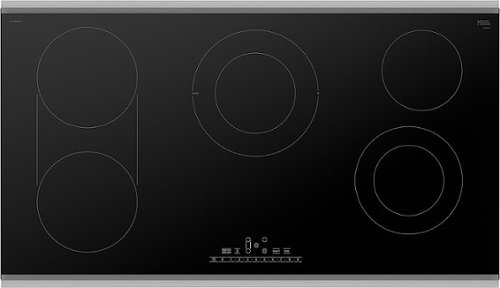 Bosch - 800 Series 36" Built-In Electric Cooktop with 5 elements and Stainless Steel Frame - Black