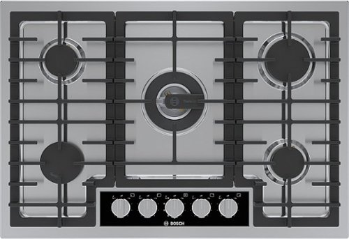 

Bosch - Benchmark Series 30" Built-In Gas Cooktop with 5 burners - Stainless steel