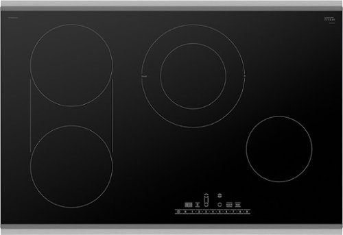 Bosch - 800 Series 30" Built-In Electric Cooktop with 4 elements and Stainless Steel Frame - Black