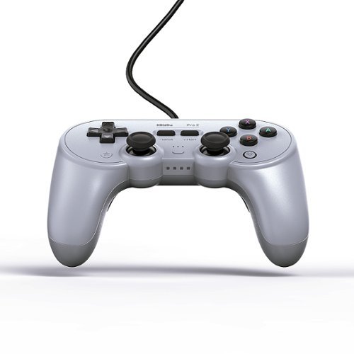 8BitDo Pro 2 Wired Gamepad - Gray WORLDWIDE DELIVERY