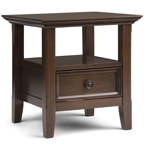 

Simpli Home - Amherst End Table - Natural Aged Brown