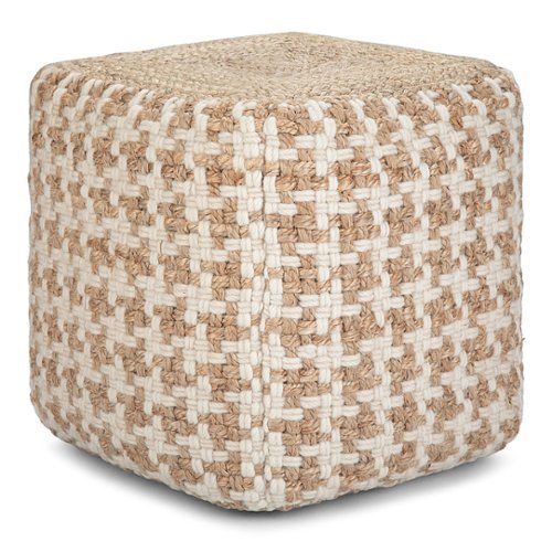 

Simpli Home - Cullen Cube Pouf - Natural