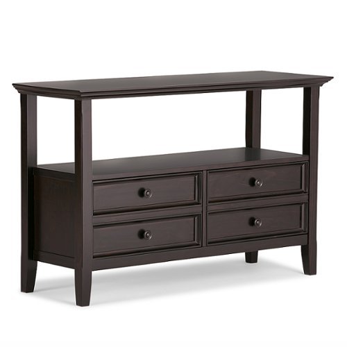 

Simpli Home - Amherst Console Sofa Table - Hickory Brown