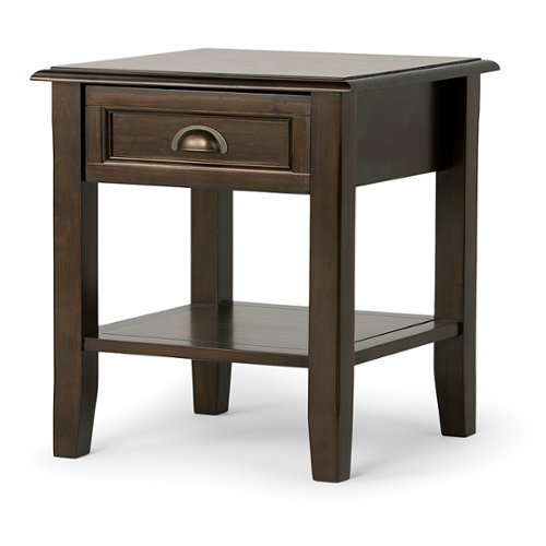 

Simpli Home - Burlington End Table - Mahogany Brown