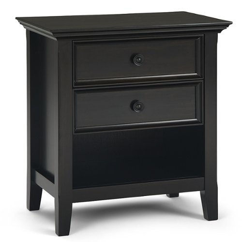 Simpli Home - Amherst Bedside Table - Hickory Brown