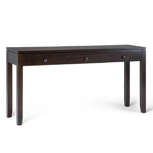 

Simpli Home - Cosmopolitan Wide Console Sofa Table - Mahogany Brown