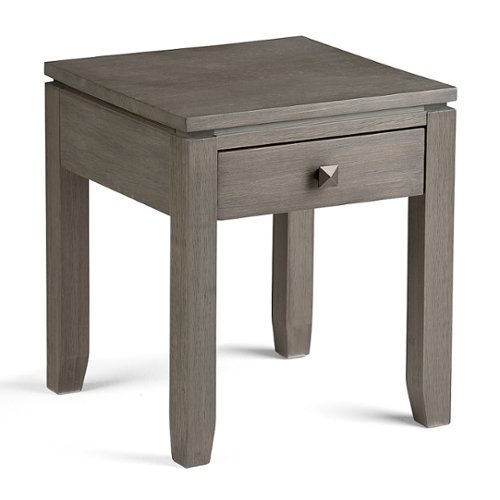 Simpli Home - Cosmopolitan End Table - Farmhouse Grey