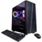 CyberPowerPC - Gamer Master Gaming Desktop - AMD Ryzen 7 5700G - 16GB Memory - NVIDIA GeForce RTX 3060 - 1TB SSD - Black-Front_Standard