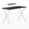 Alamont Home - Mallot Rectangle Contemporary Laminate Gaming Desk - Black/White-Front_Standard