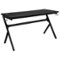 Alamont Home - Duncan Rectangle Modern Laminate Gaming Desk - Black-Front_Standard