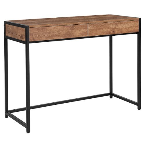 Flash Furniture - Cumberland Computer Desk in Wood Grain Finish - Rustic