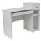 Alamont Home - Highland Park Rectangle Contemporary Laminate 1-Drawer Home Office Desk - White-Front_Standard
