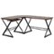 Alamont Home - Singleton L Contemporary Laminate Home Office Desk - Teakwood-Front_Standard