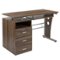 Alamont Home - Joshua Rectangle Contemporary Laminate Home Office Desk - Rustic Walnut-Front_Standard
