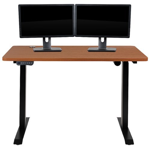 Flash Furniture - Tanner Rectangle Modern Engineered Wood  Home Office Desk - Mahogany